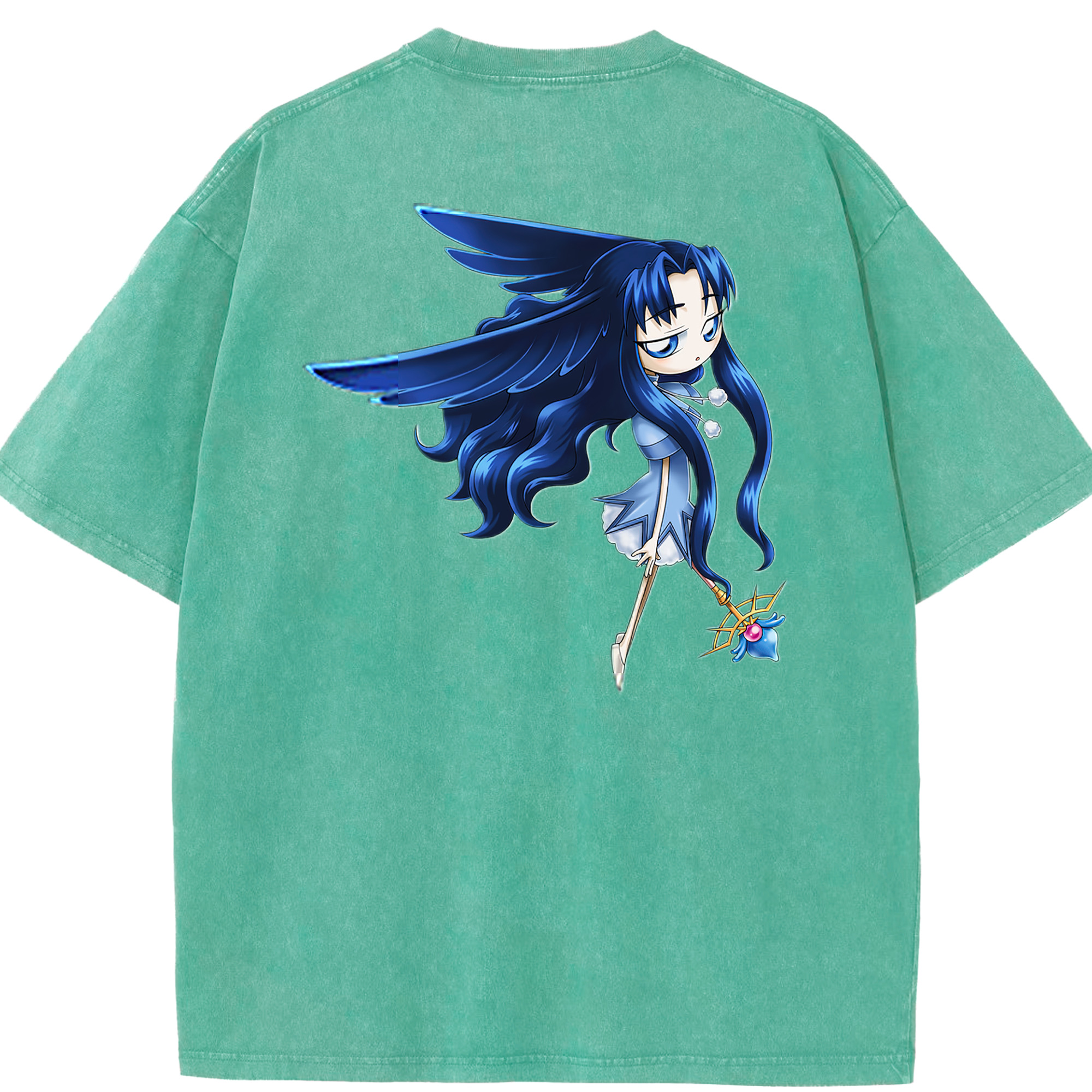 （画像用） 遊☆戯☆王 Yu-Gi-Oh! 綿100% ヴィンテージ風 半袖Tシャツ（背面プリント）